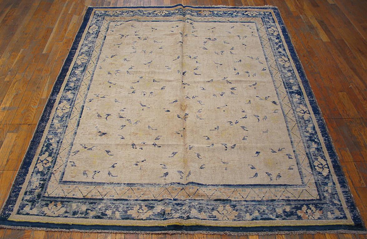 Antique Chinese - Ningxia rug, size: 5'6