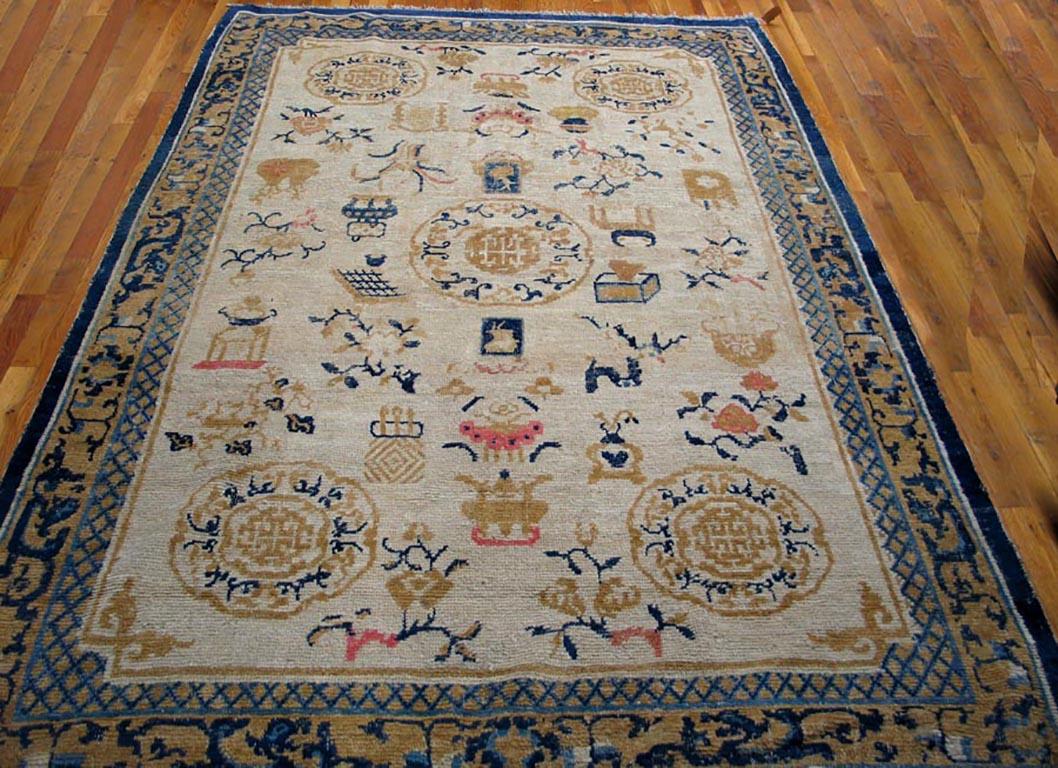 Antique Chinese - Ningxia rug, size: 5'6
