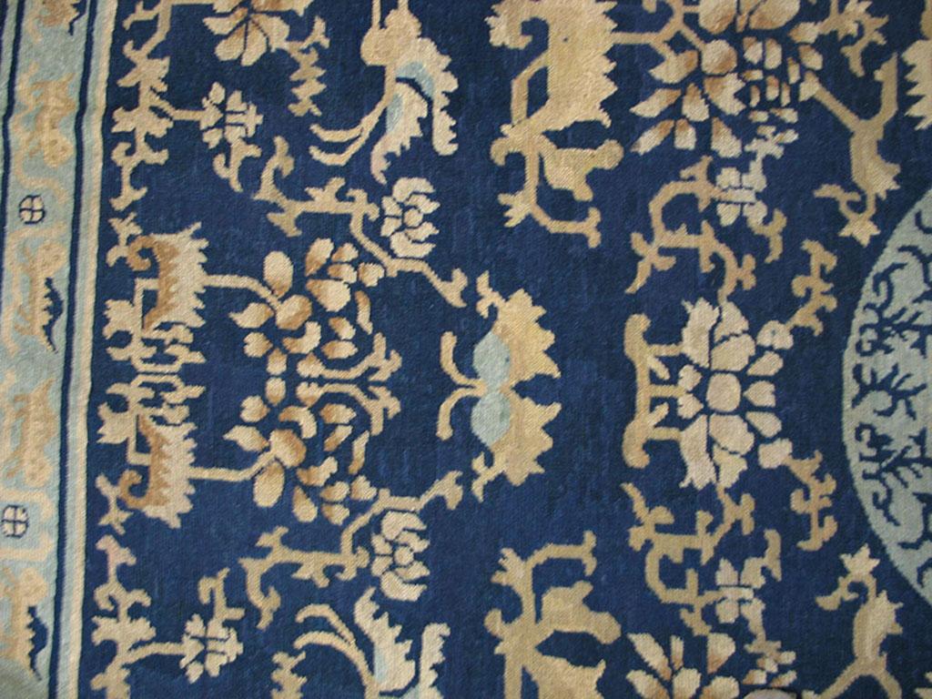 Alfombra china Ningxia de mediados del siglo XIX ( 6'9