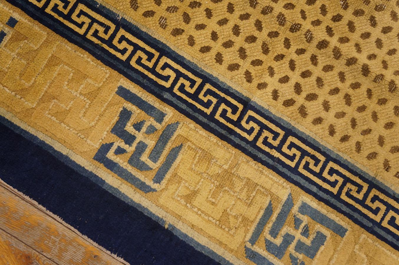Chinesischer Ningxia-Teppich aus dem 18. Jahrhundert ( 7' x 10' 2''- 213 x 309 cm) im Angebot 3