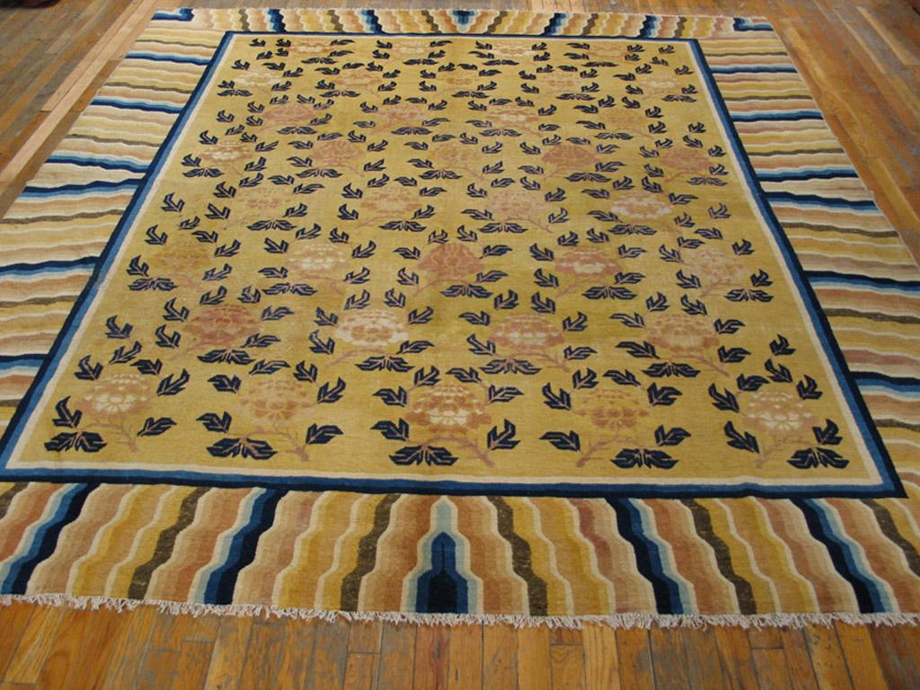 Antique Chinese - Ningxia rug, size: 8'6