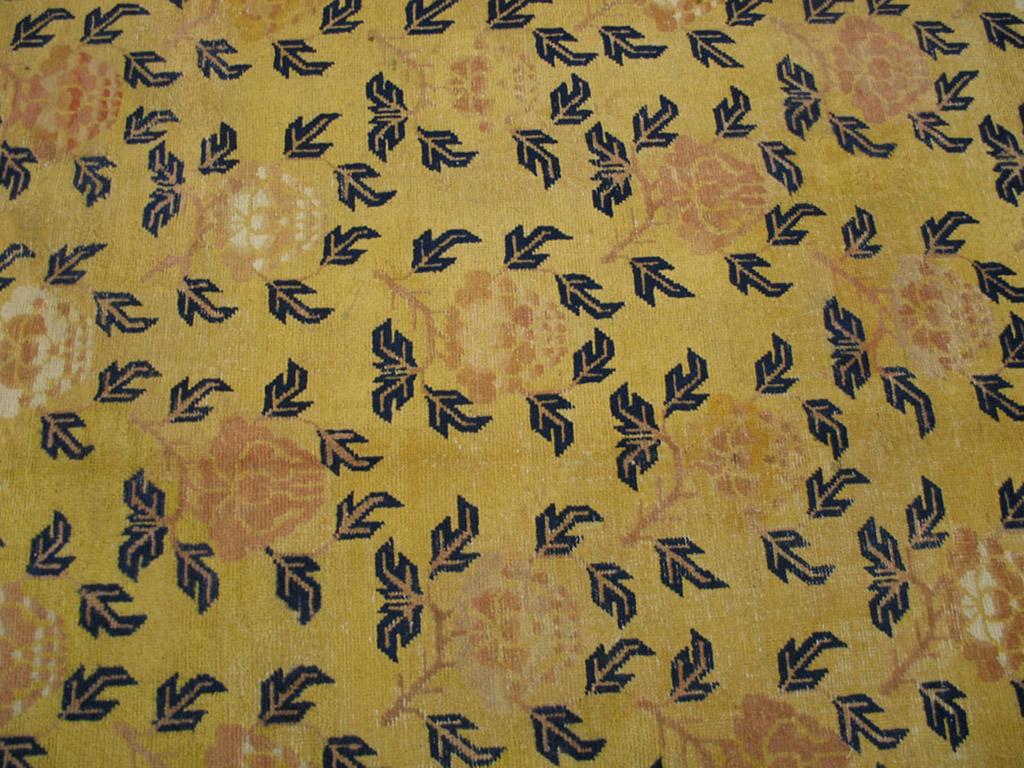 Noué à la main Tapis chinois Ningxia du milieu du 19e siècle W. en vente