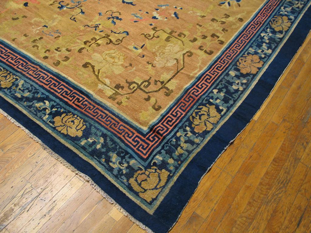 Hand-Knotted Antique Chinese Ningxia Rug For Sale
