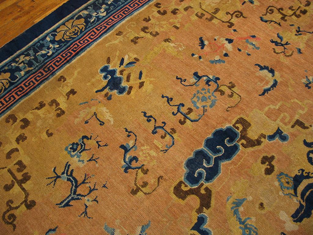 Mid-18th Century Antique Chinese Ningxia Rug For Sale