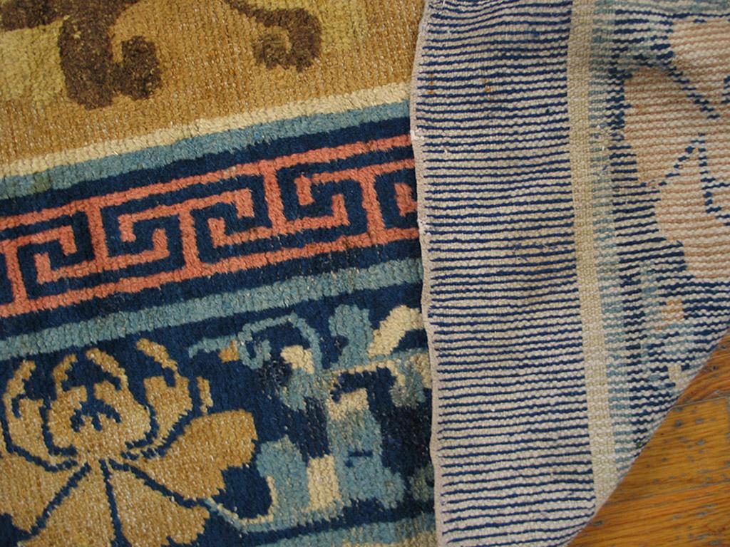 Antiker chinesischer Ningxia-Teppich (Wolle) im Angebot