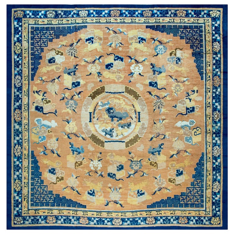 Antique Chinese, Ningxia Rug For Sale at 1stDibs