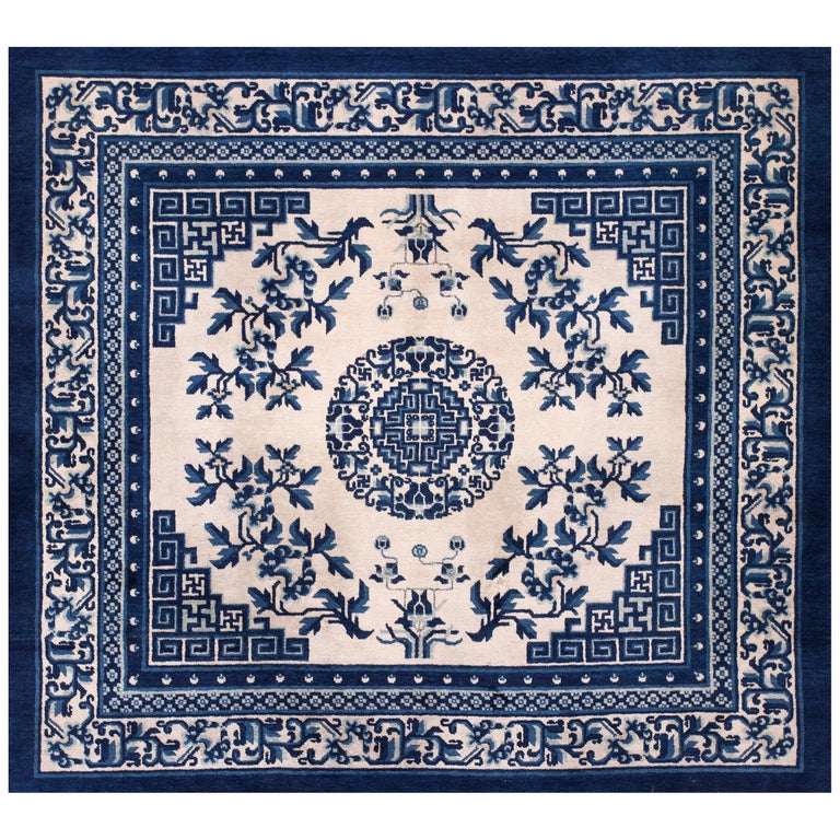 Antique Chinese Ningxia Rug 5' 9