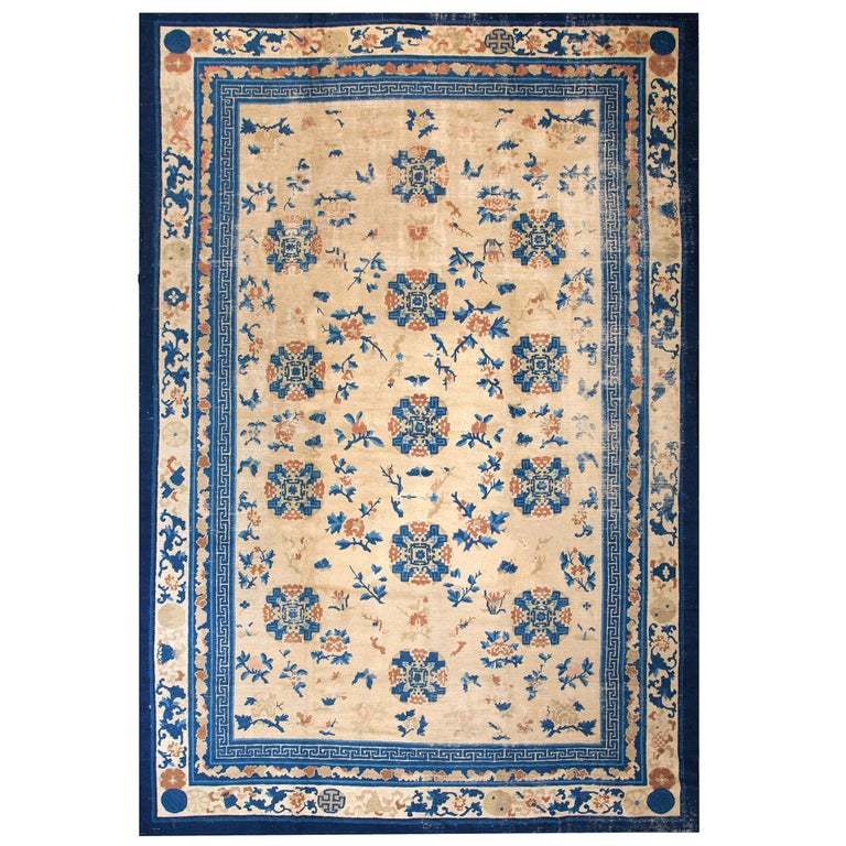 Antique Chinese Ningxia Rug 10' 4