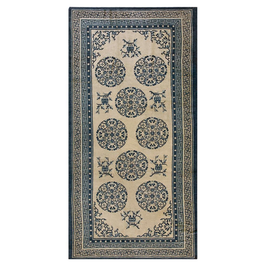 Mid 19th Century Chinese Ningxia Carpet ( 5'2" x 10'2" - 157 x 310 )