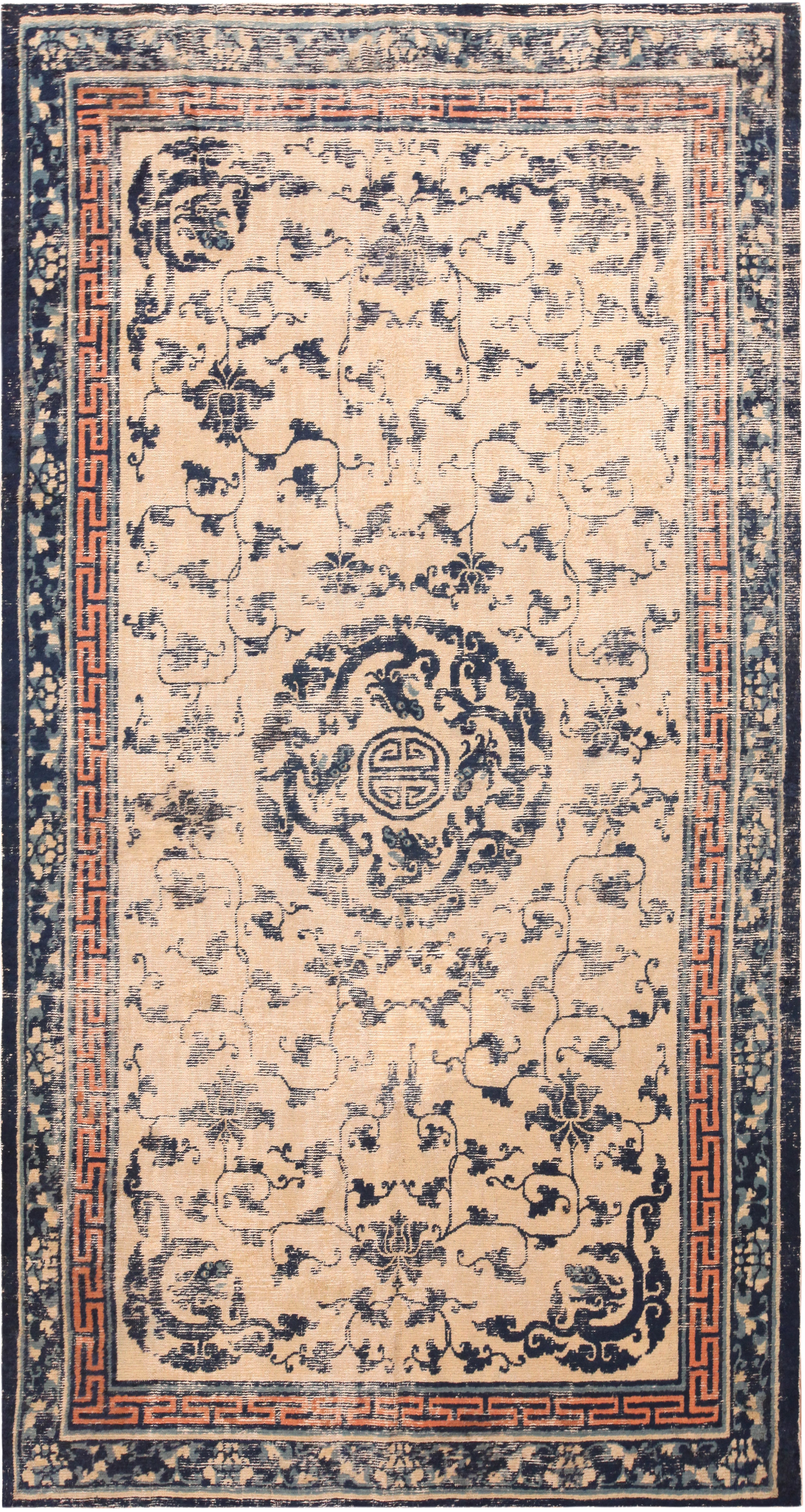 Pictorial Chinese Foo Dog Area Rug 71791 Nazmiyal Antique Rugs