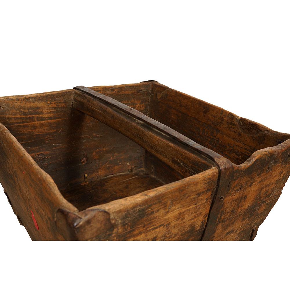 Antique Chinese Official Wooden Rice Grain Bucket For Sale 2