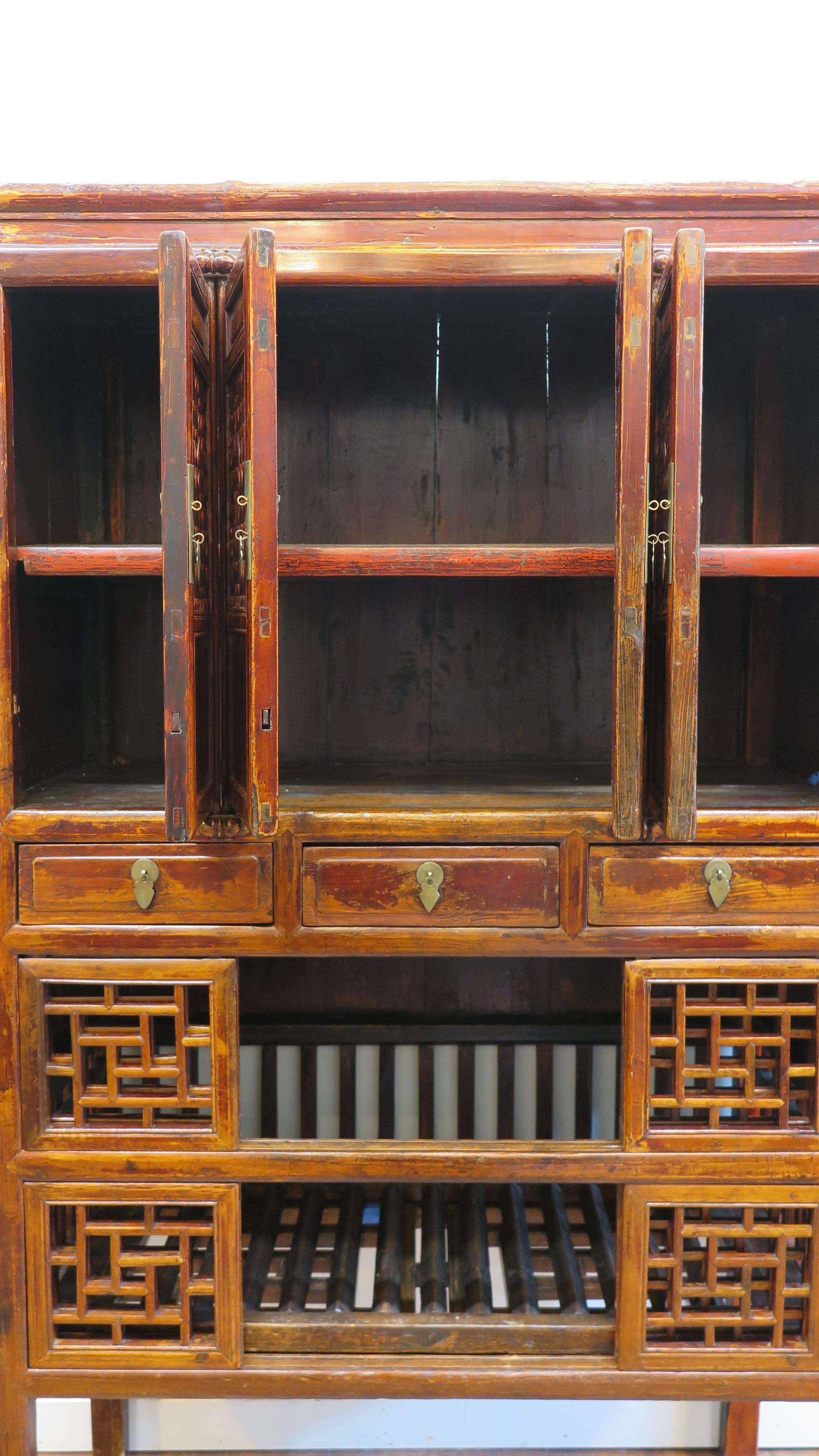 Qing Antique Chinese Pantry Cabinet