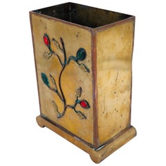 Vintage Chinese Patinated Brass Decorative Vase