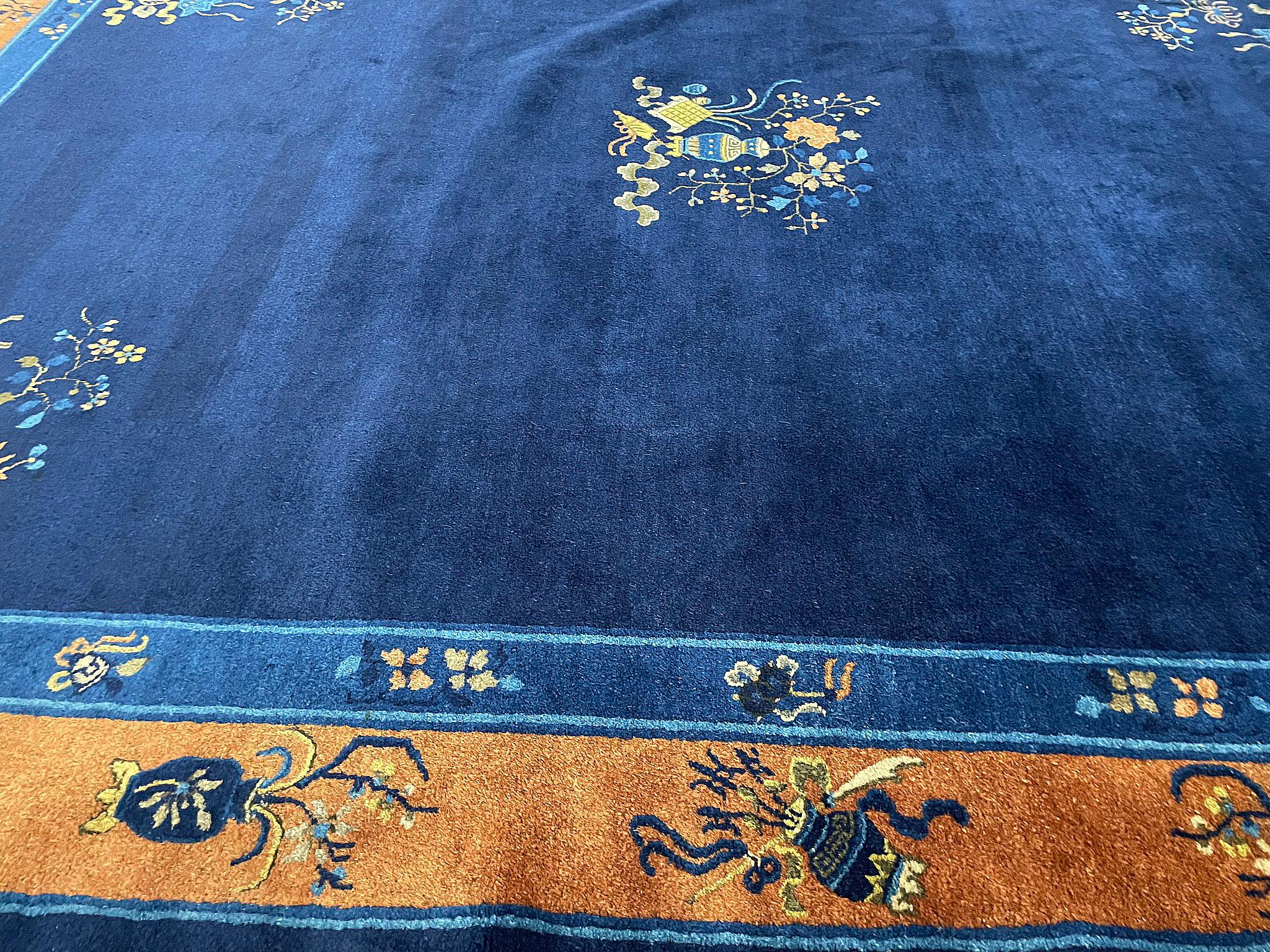 Antique Chinese Peking/Art Deco Carpet, C-1910 For Sale 6