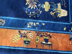 Antique Chinese Peking/Art Deco Carpet, C-1910