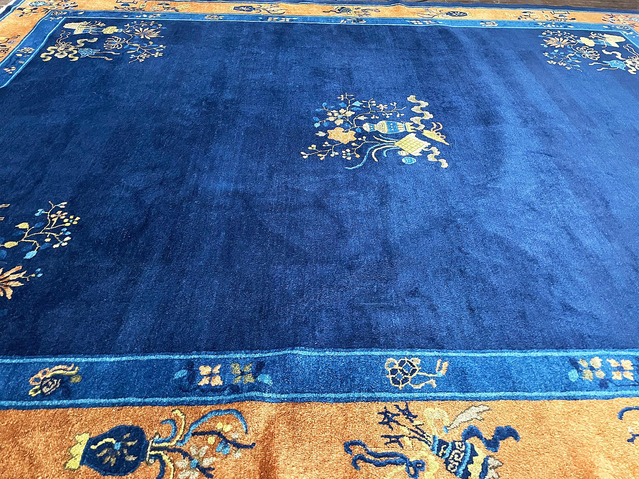Antique Chinese Peking/Art Deco Carpet, C-1910 For Sale 2