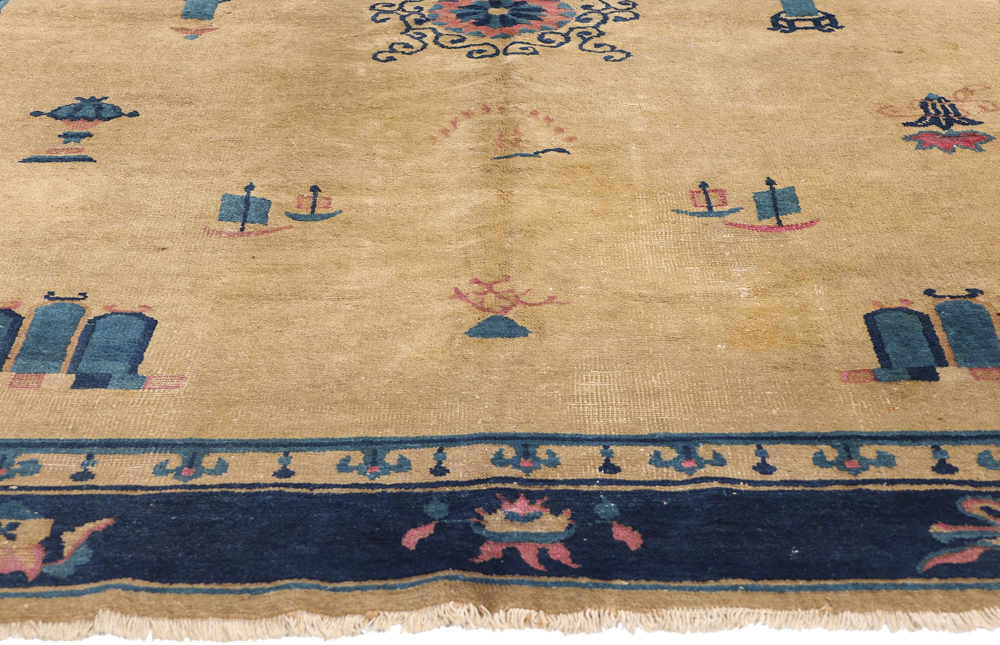 Chinois Tapis chinois pékinois ancien, 06'03 x 08'07 en vente
