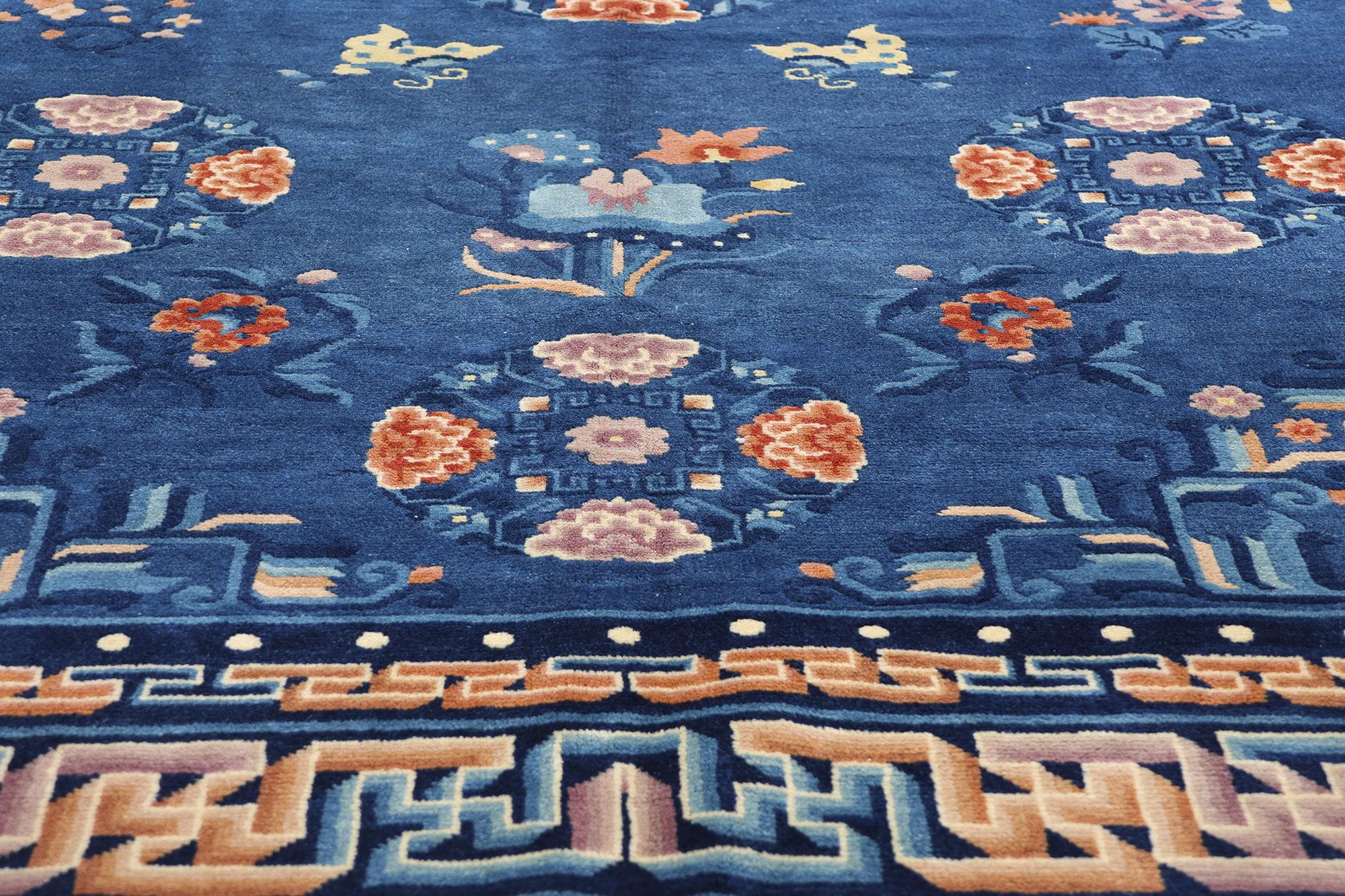 Noué à la main Tapis chinois pékinois ancien, 06'03 x 09'01 en vente