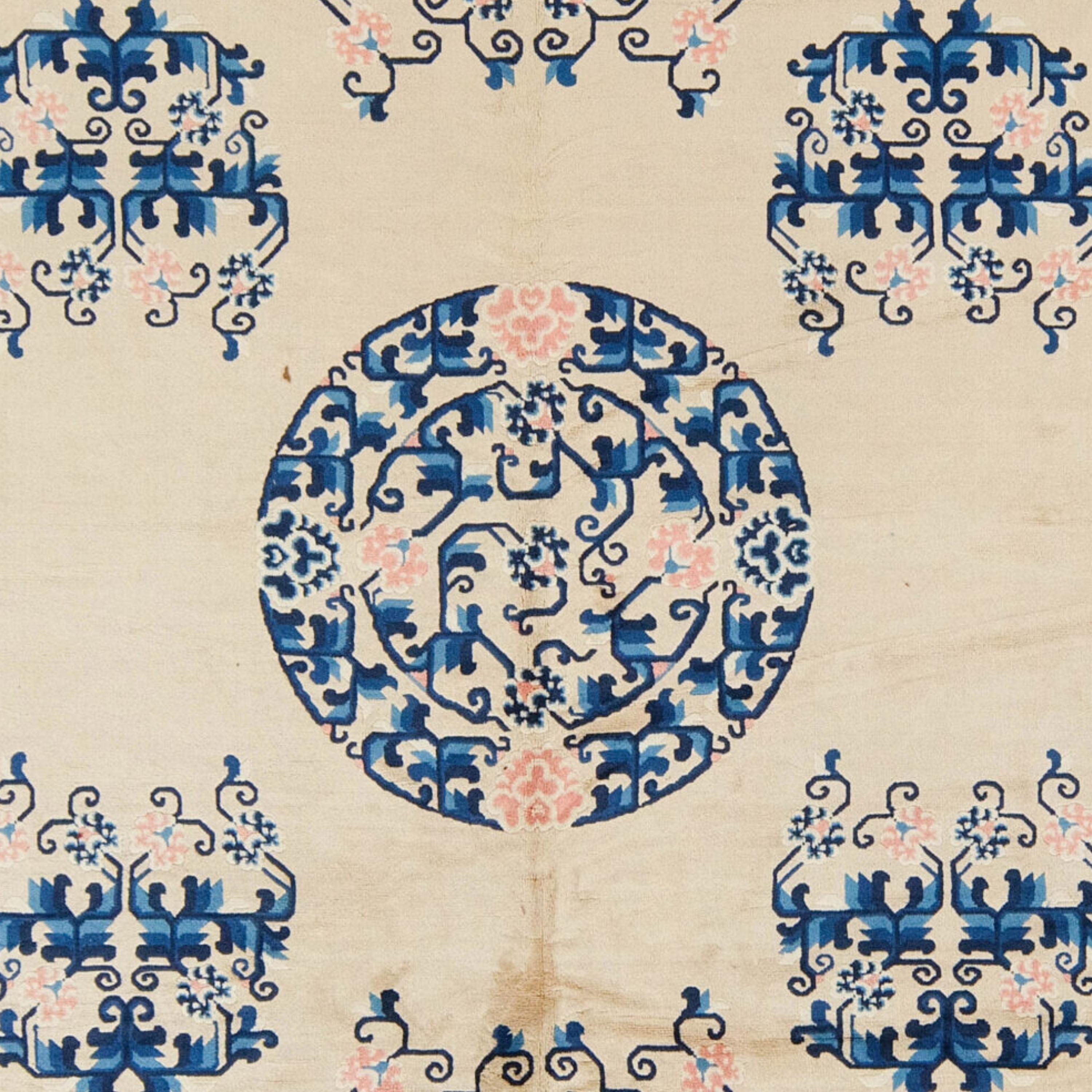 Antiker chinesischer Peking-Teppich – antiker chinesischer Peking-Teppich (Chinesisch) im Angebot