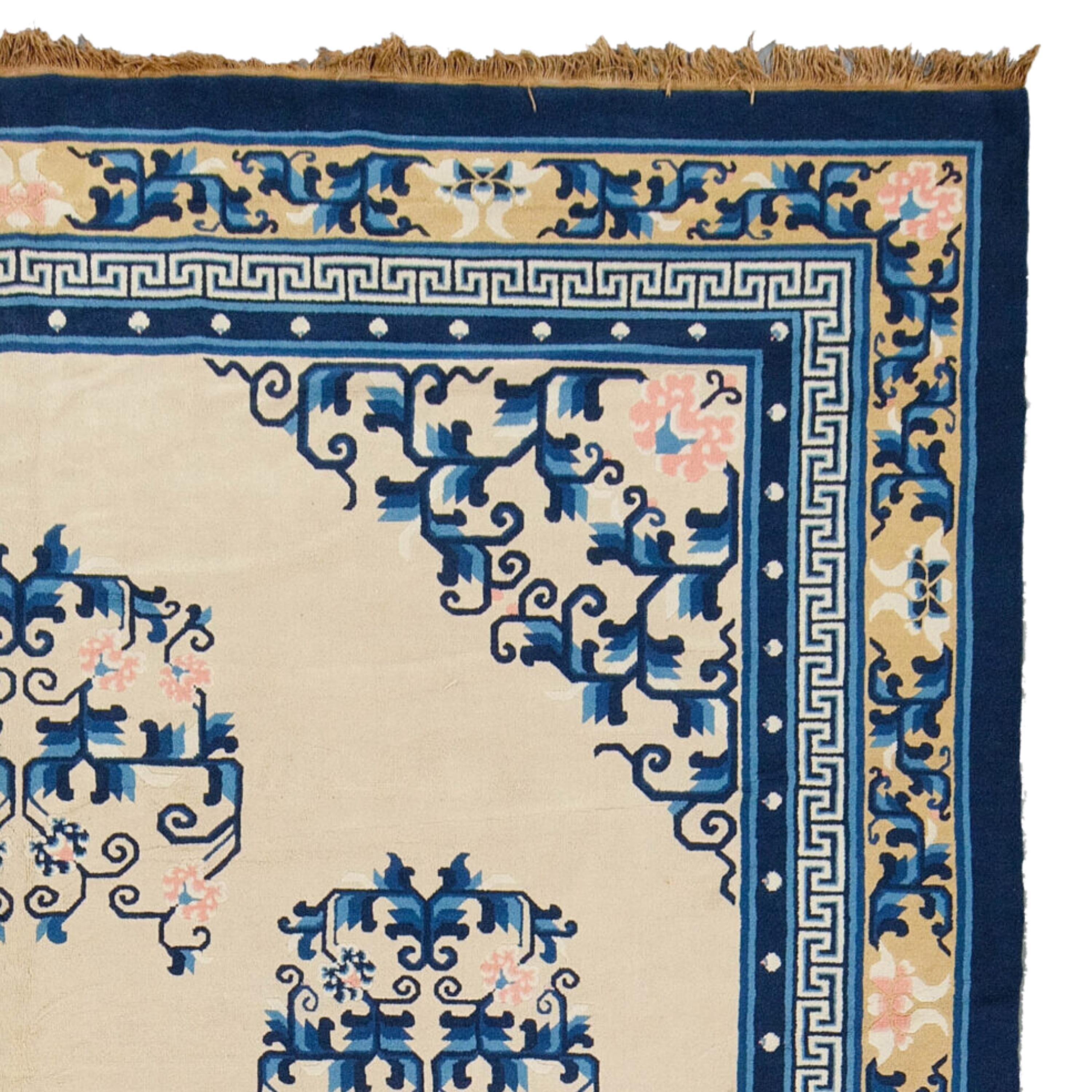 19th Century Antique Chinese Peking Carpet - Antique Chinese Peking Carpet For Sale
