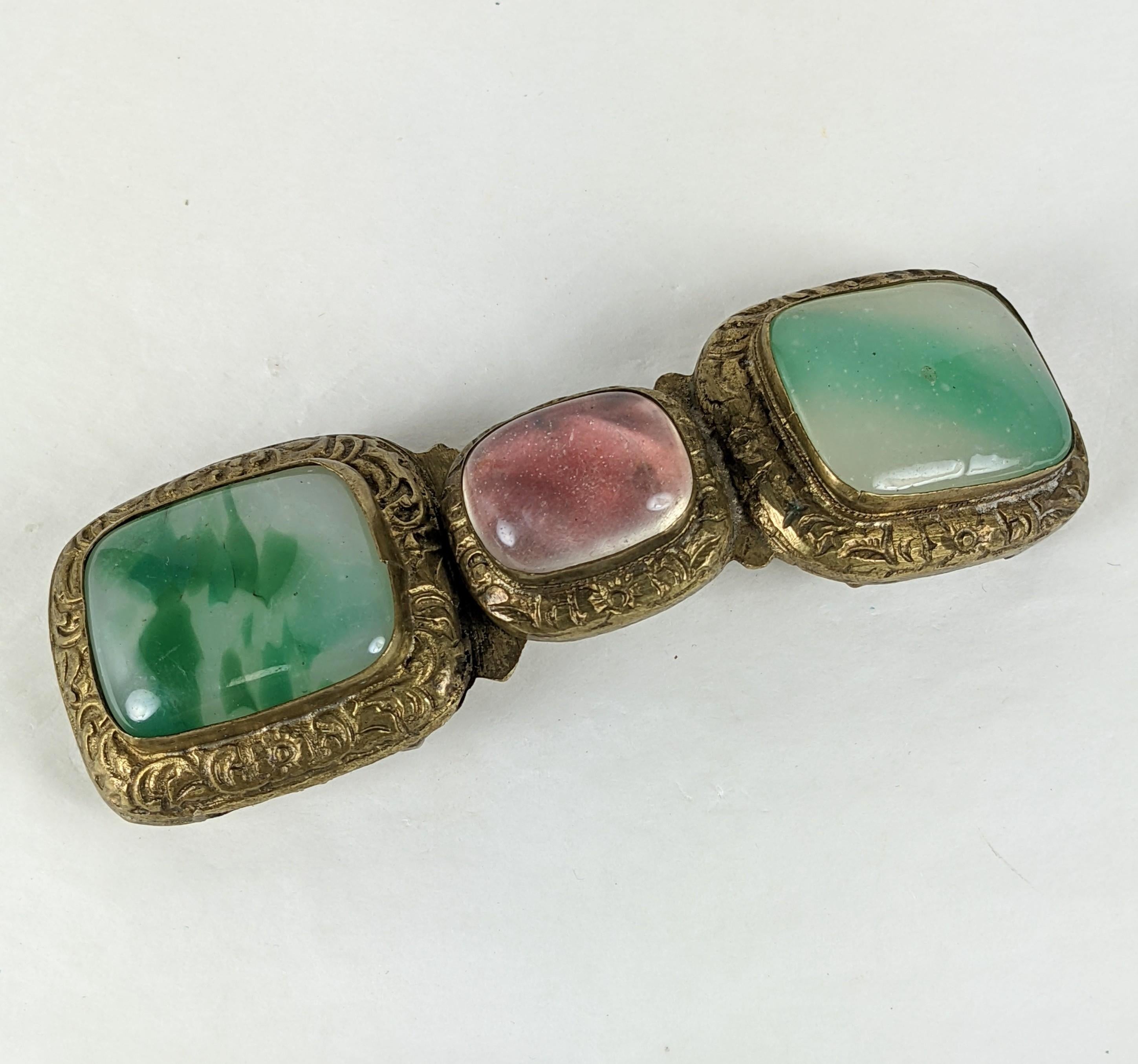 Victorian Antique Chinese Peking Glass Buckle For Sale