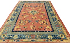 Antique Chinese Peking Nichols Rug Dragon Design