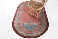 Antique Chinese Peking Oval Rug