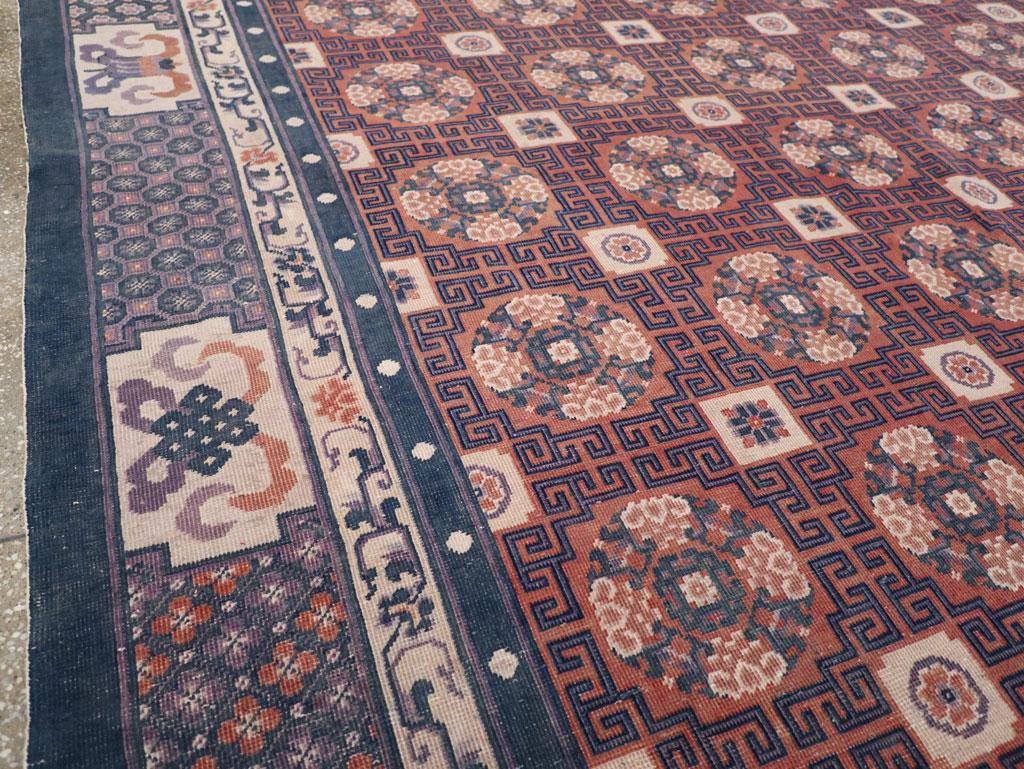 Art déco Tapis chinois ancien de taille pékinois en vente