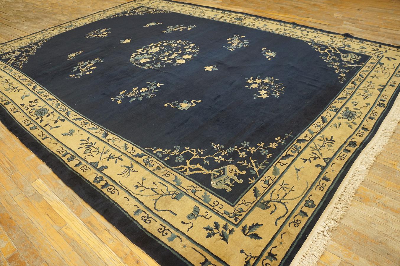 Antique Chinese Peking rug, size: 10' 0'' x 13' 4''.