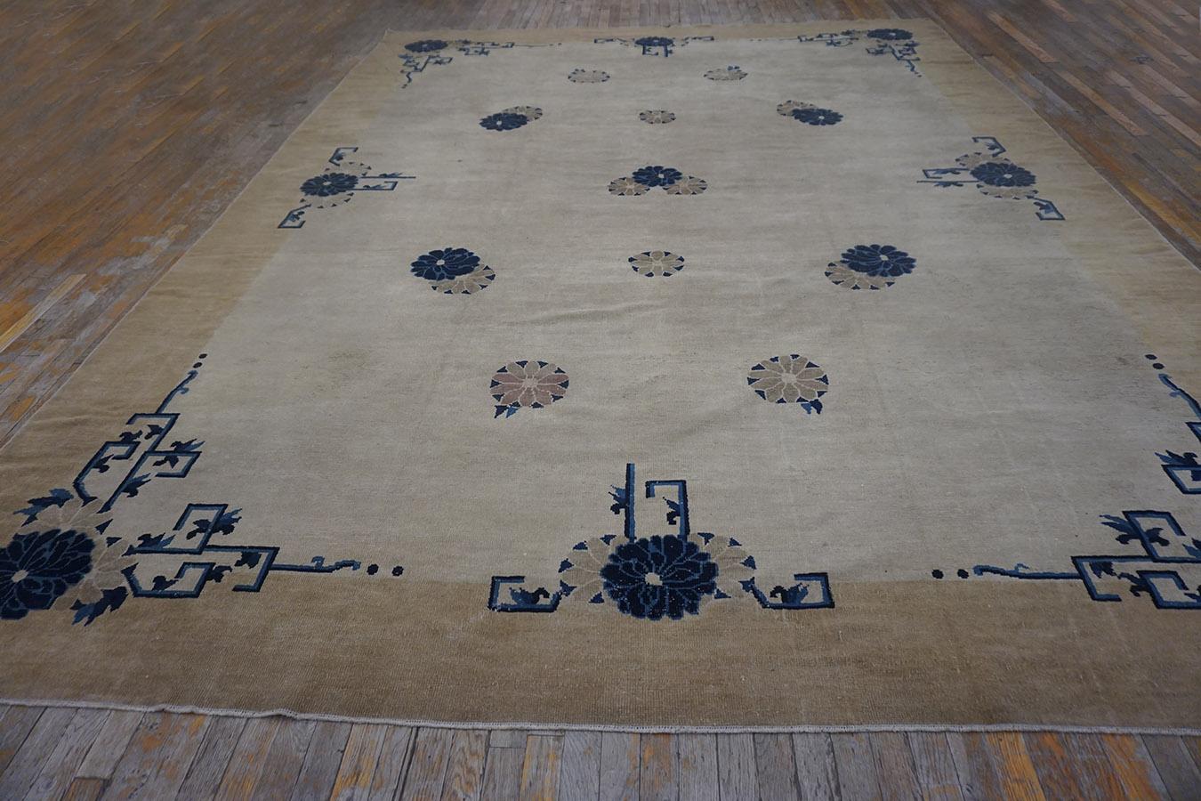 Hand-Knotted Early 20th Century Chinese Peking Carpet ( 10' x 13'6'' - 305 x 410 ) For Sale