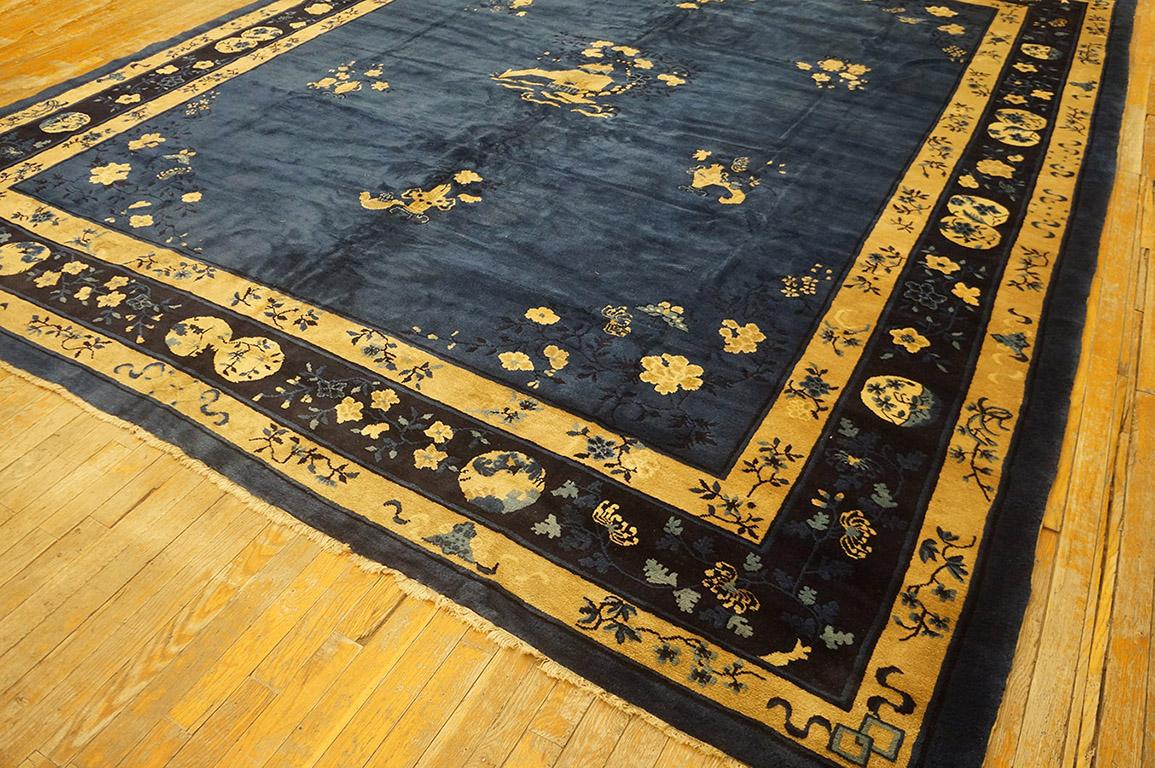 Early 20th Century Chinese Peking Carpet ( 10'2'' x 12'6'' - 310 x 380 ) For Sale 2