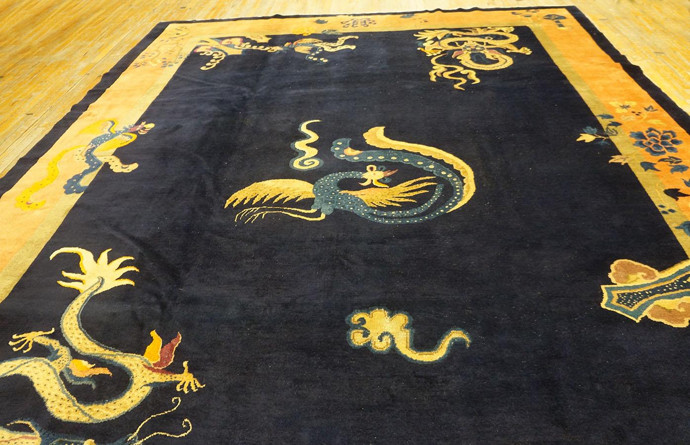 Wool Late 19th Century Chinese Peking Carpet ( 10' 2'' x 13' 5'' - 310 x 410 cm ) For Sale