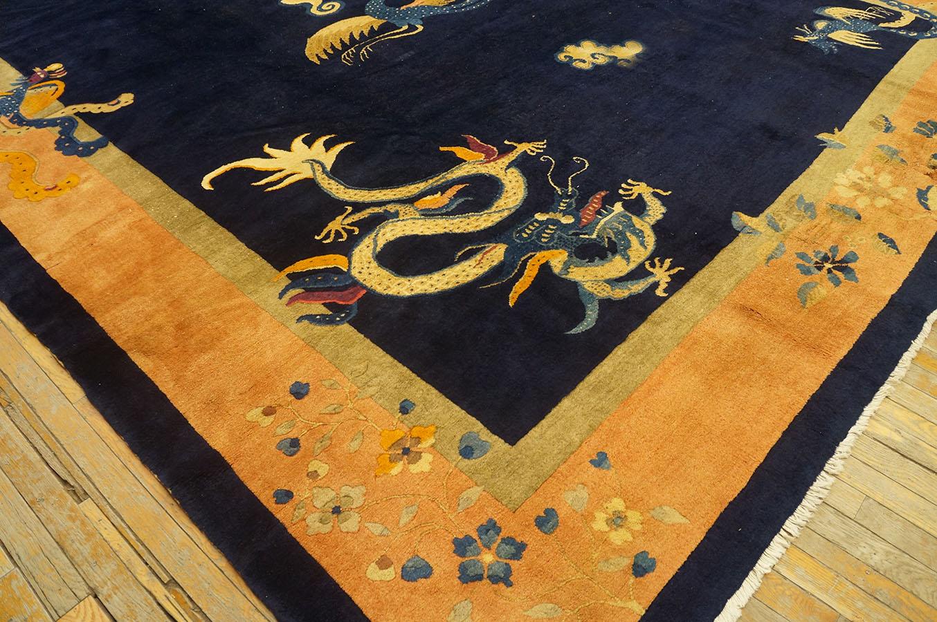 Late 19th Century Chinese Peking Carpet ( 10' 2'' x 13' 5'' - 310 x 410 cm ) For Sale 4