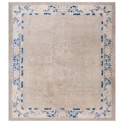 Tapis de Pékin chinois du 19ème siècle ( 10'4" x 11'8" - 315 x 355 )