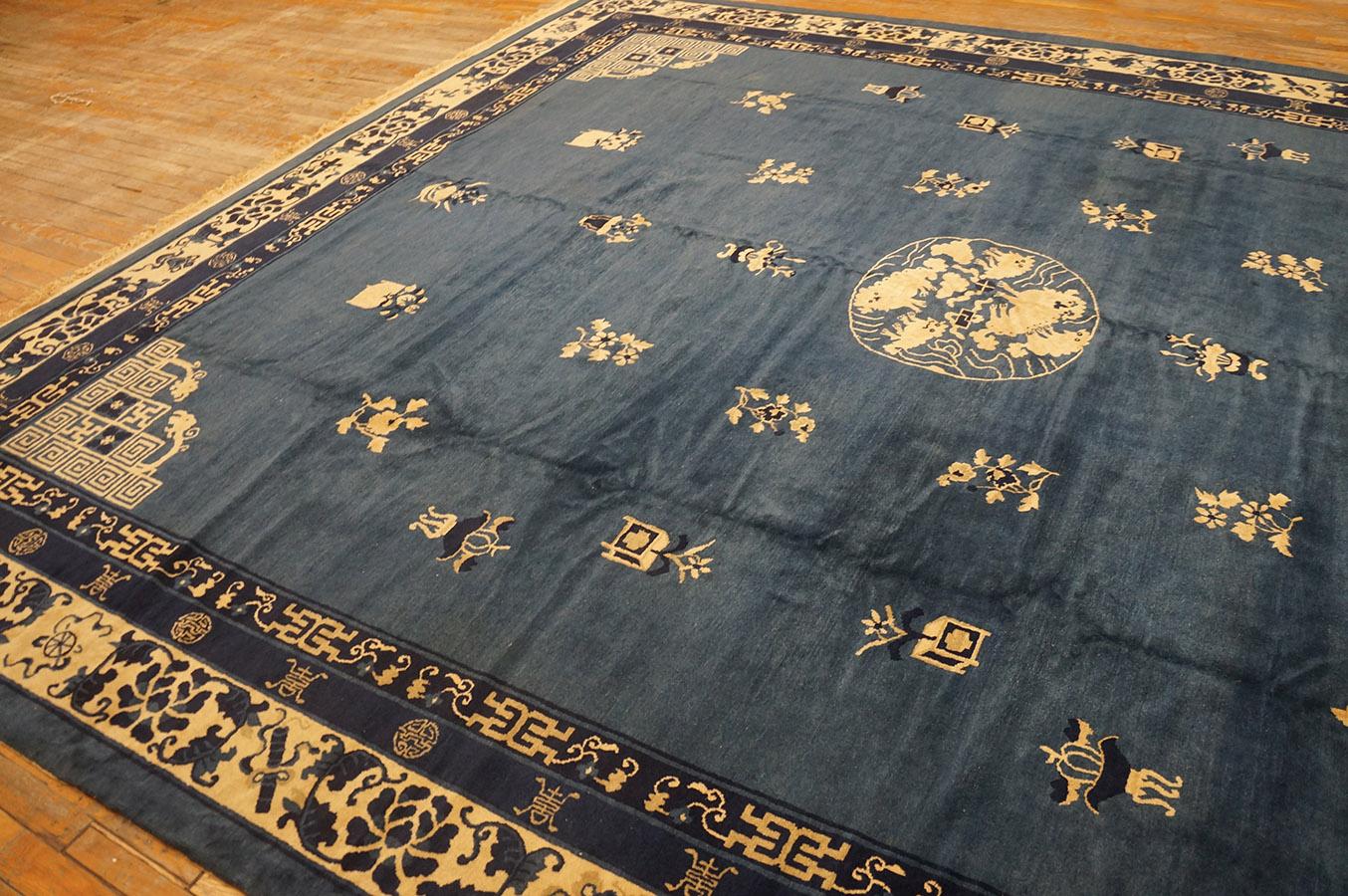 Early 20th Century Chinese Peking Carpet ( 10'6