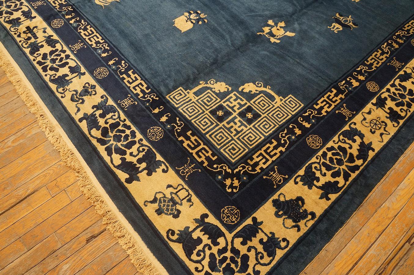 Early 20th Century Chinese Peking Carpet ( 10'6
