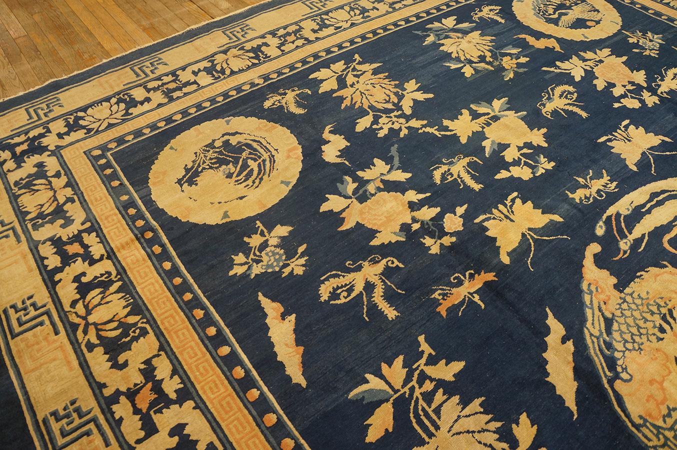 Tappeto cinese di Pechino della fine del XIX secolo ( 10' 9''x 14' 3'' - 327 x 434 cm ) in vendita 4