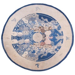 Runder chinesischer Pekinger Teppich des frühen 20. Jahrhunderts ( 10'6" R - 320 R)