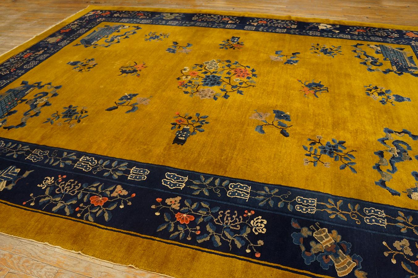 Tapis pékinois du début du 20e siècle ( 10'' x 13''6