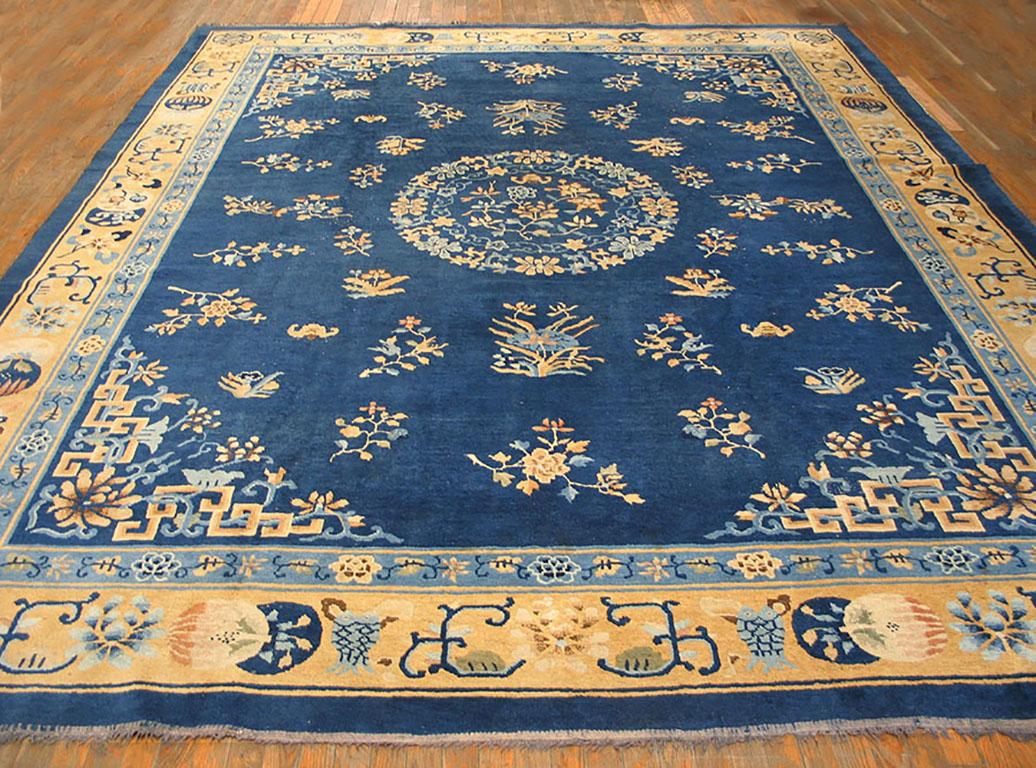 Hand-Knotted Antique  Chinese, Peking Rug For Sale