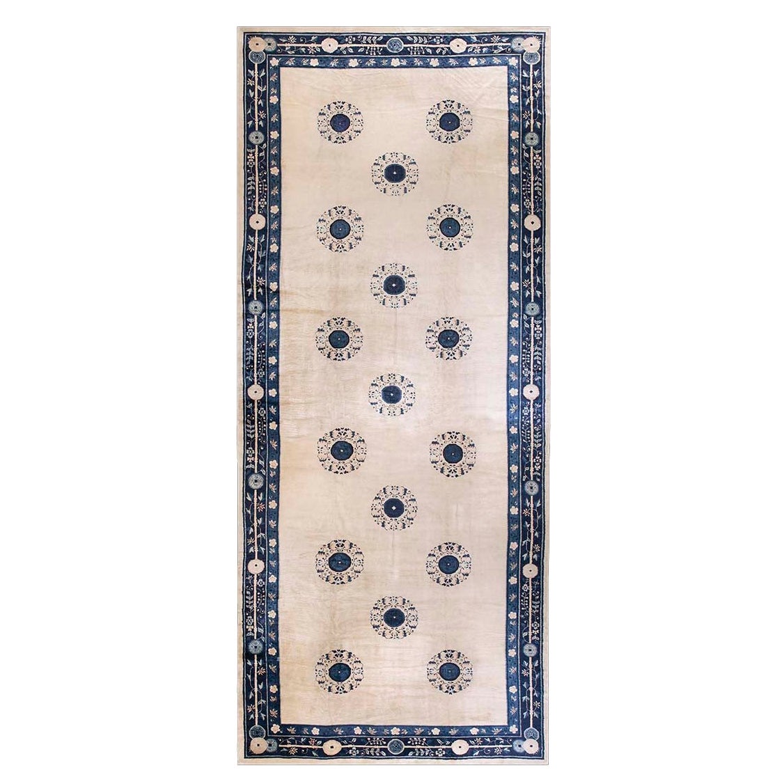 Antico tappeto cinese Peking 10'8" x 25'4"