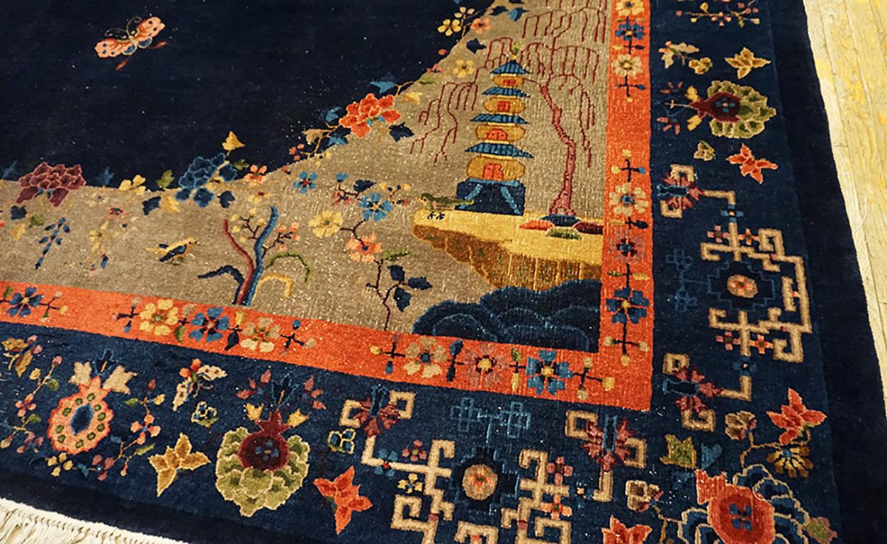 Noué à la main Tapis chinois de Pékin des années 1920 ( 11' x 19' - 335 x 580 ) en vente