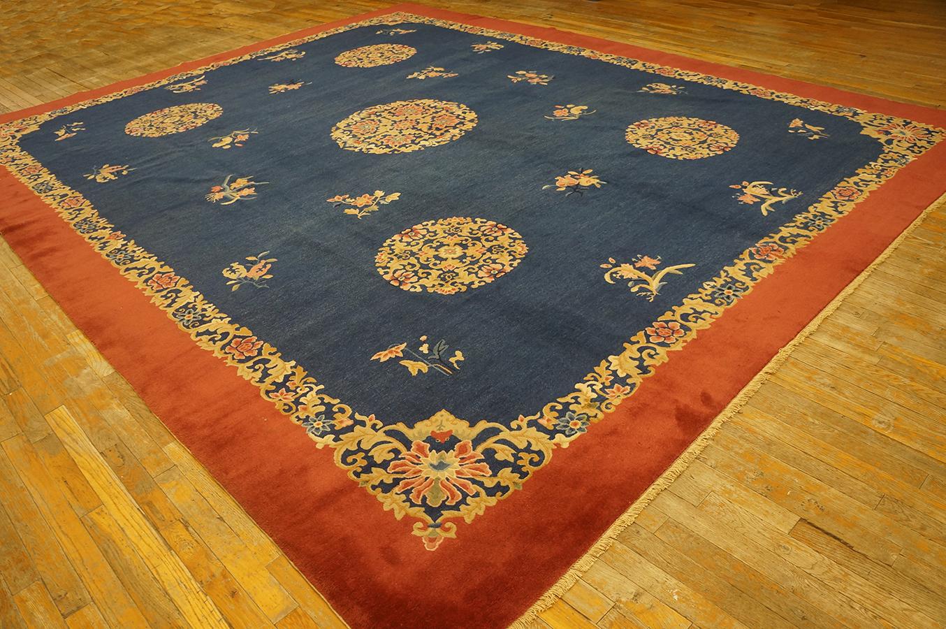 Early 20th Century Chinese Peking Carpet ( 11' x 13'6'' - 335 x 412 ) In Good Condition For Sale In New York, NY