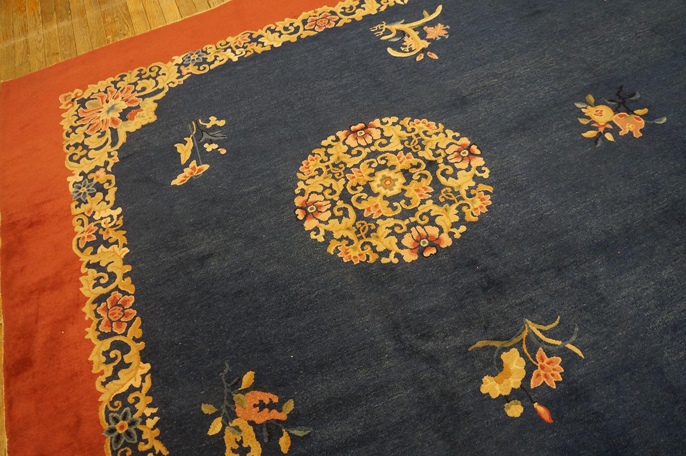 Early 20th Century Chinese Peking Carpet ( 11' x 13'6'' - 335 x 412 ) For Sale 3