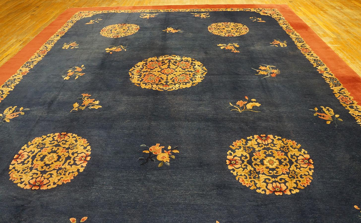Early 20th Century Chinese Peking Carpet ( 11' x 13'6'' - 335 x 412 ) For Sale 4