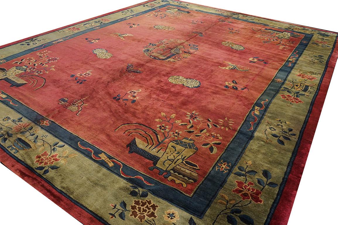Early 20th Century Chinese Peking Carpet ( 11' x 14' - 335 x 427 ) For Sale 2