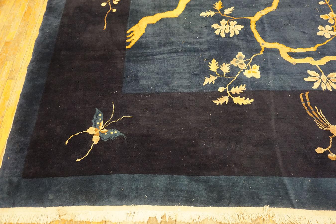 Chinesischer Peking-Teppich des frühen 20. Jahrhunderts ( 11'1