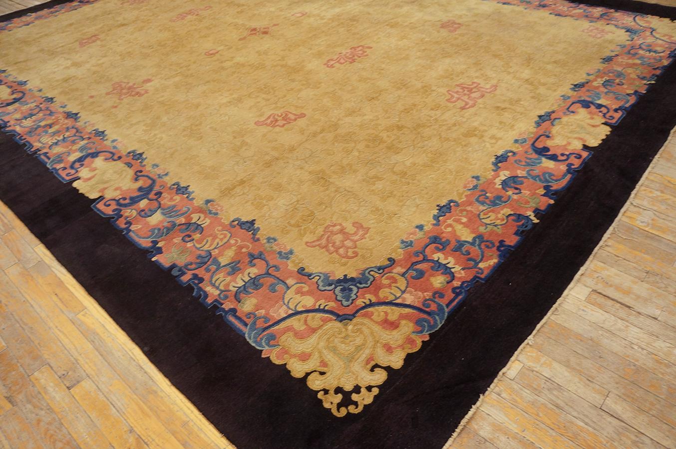 Tapis chinois de Pékin du début du 20ème siècle ( 11'3