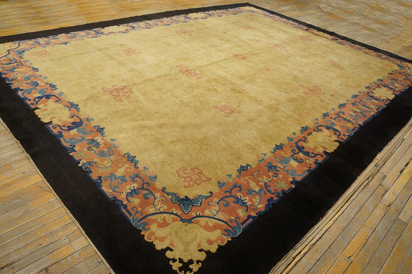 Chinois Tapis chinois de Pékin du début du 20ème siècle ( 11'3