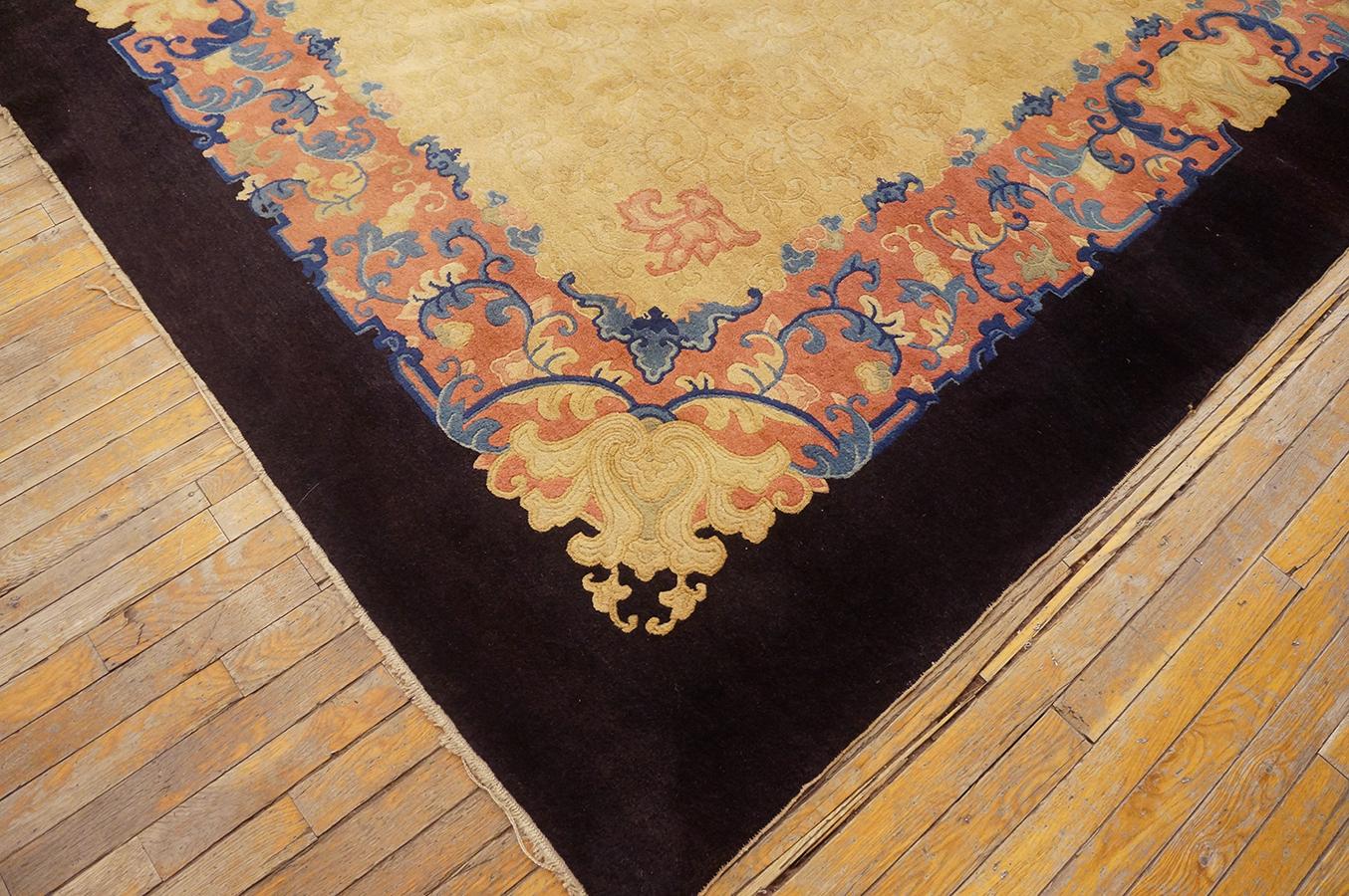Début du 20ème siècle Tapis chinois de Pékin du début du 20ème siècle ( 11'3